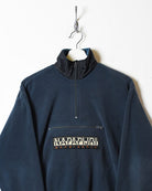 Navy Napapijri 1/4 Zip Fleece - Small