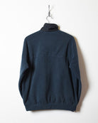 Navy Napapijri 1/4 Zip Fleece - Small