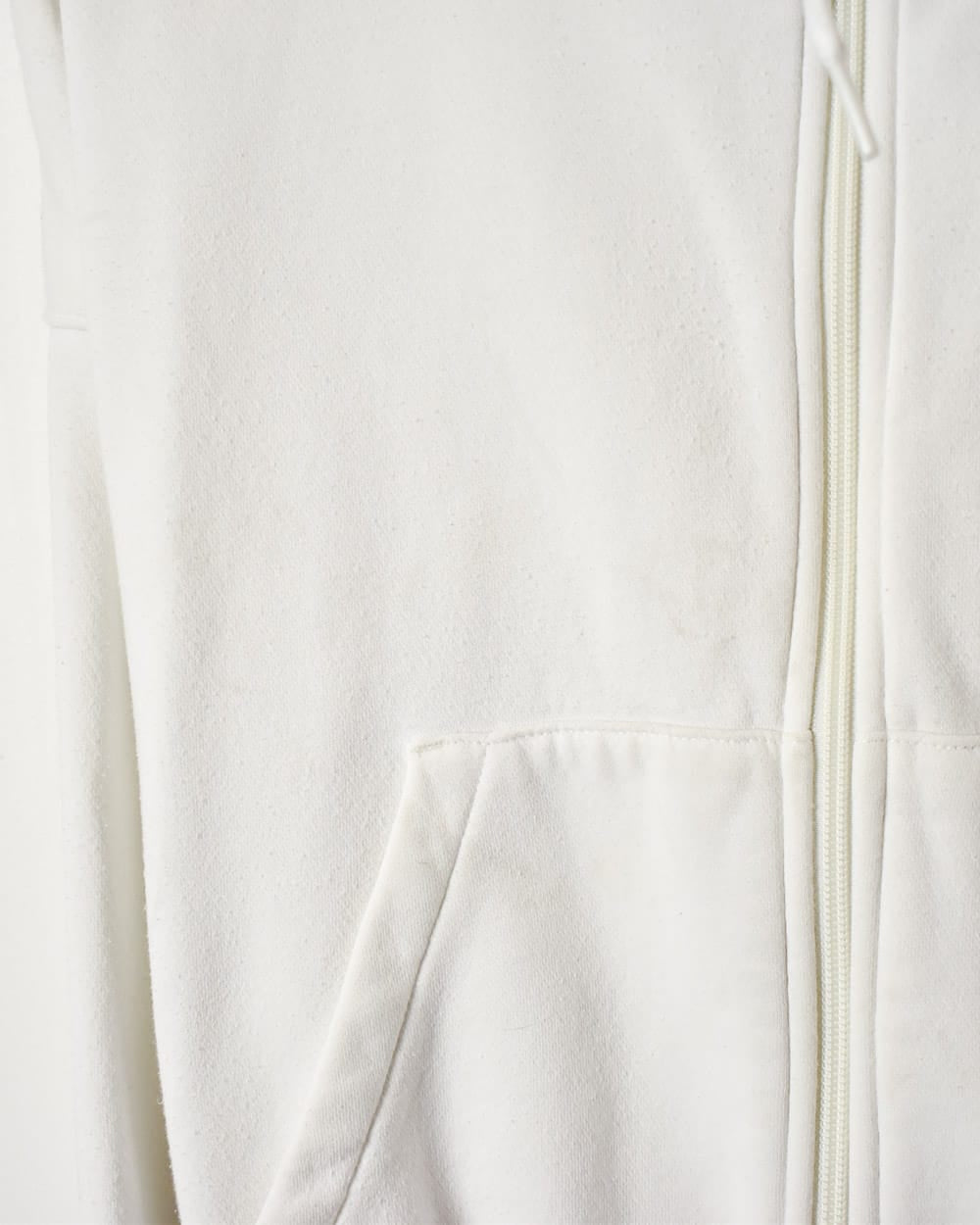 White Nike Zip-Through Hoodie - Small Women's