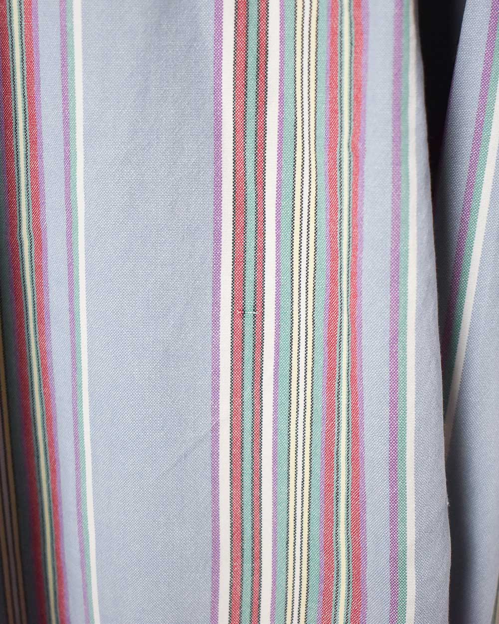 BabyBlue Polo Ralph Lauren Striped Shirt - X-Large