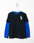 Black Polo Ralph Lauren Long Sleeved T-Shirt - Large Women's