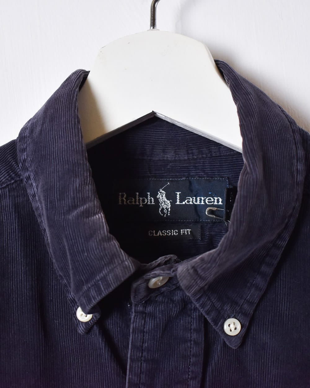 Navy Ralph Lauren Corduroy Shirt - Small