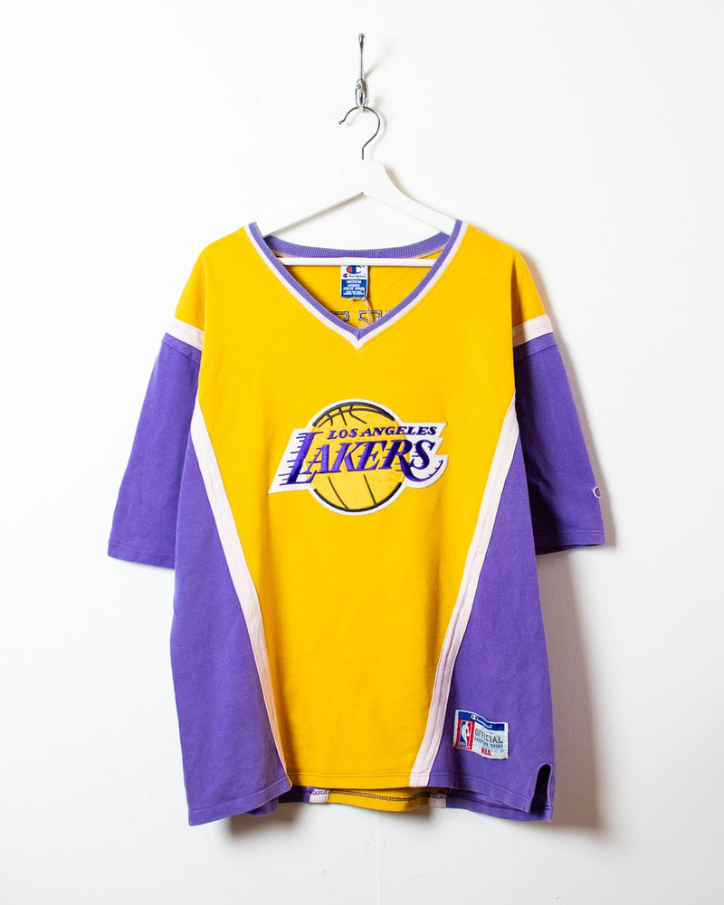 Vintage Los Angeles Lakers NBA Half Zip Anorak Windbreaker Jacket S-Small