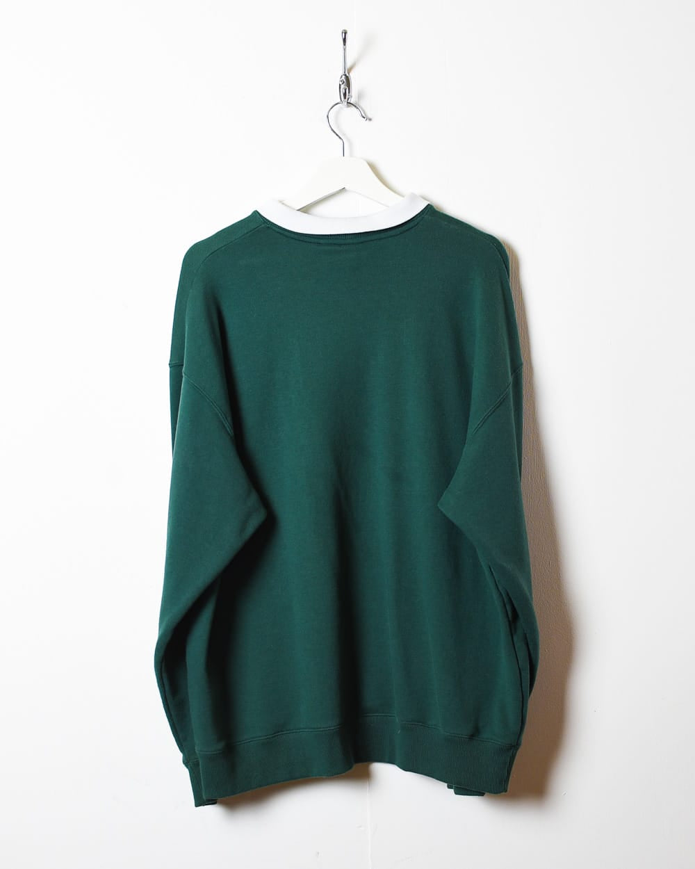 Green NCAA Collared Sweatshirt - Medium