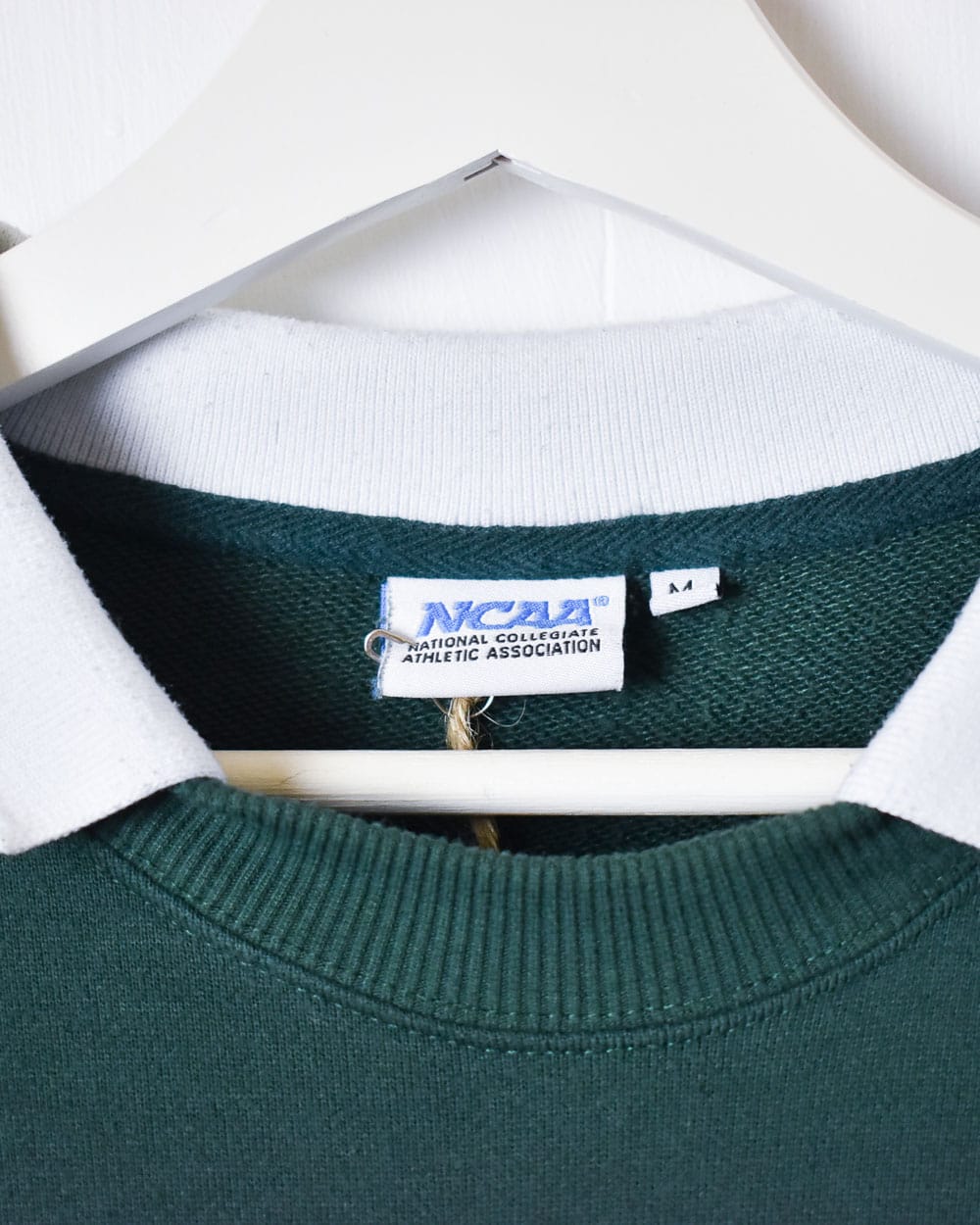 Green NCAA Collared Sweatshirt - Medium