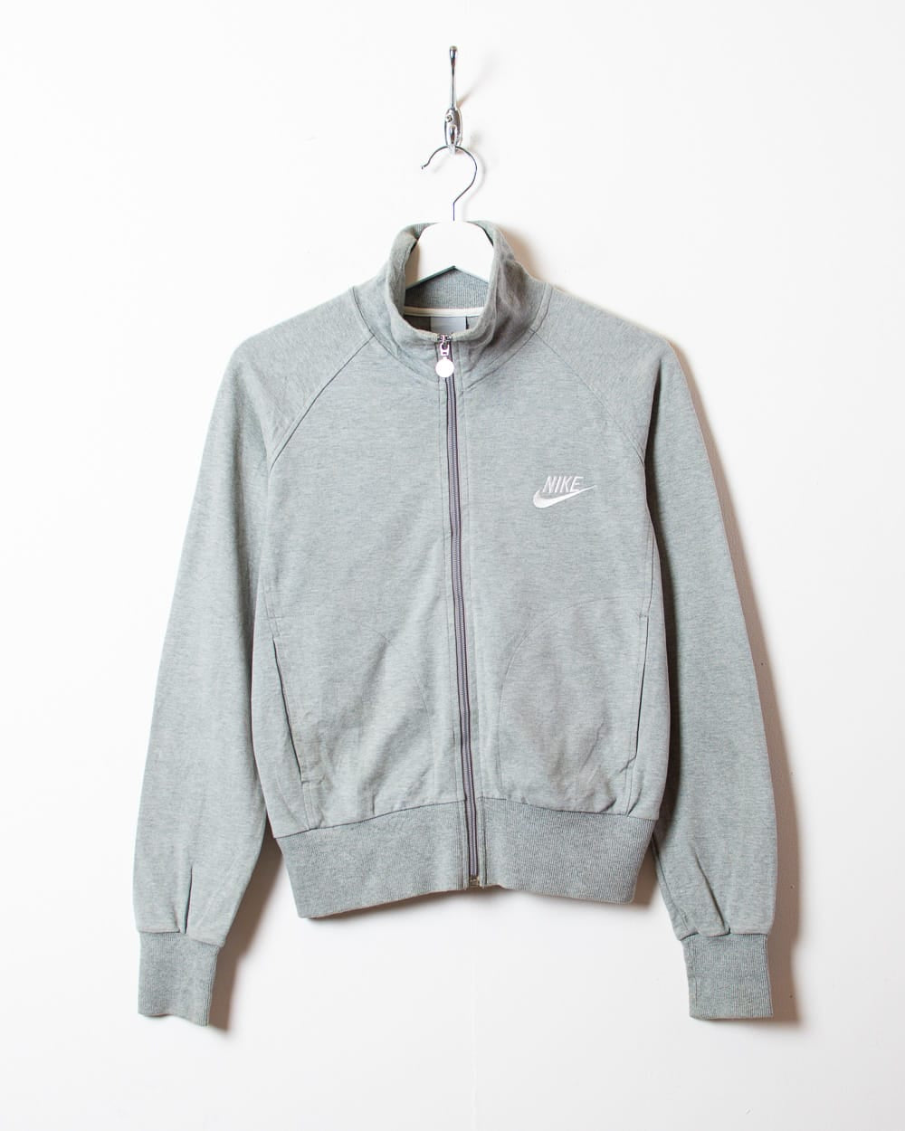 Stone Nike Zip-Through Sweatshirt - Small Women's