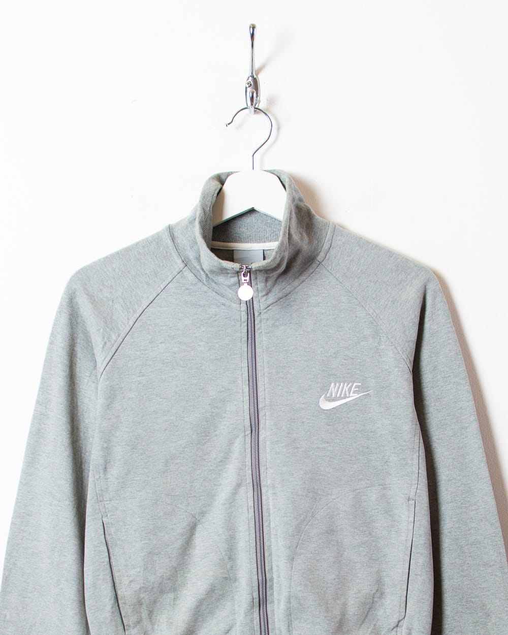 Stone Nike Zip-Through Sweatshirt - Small Women's