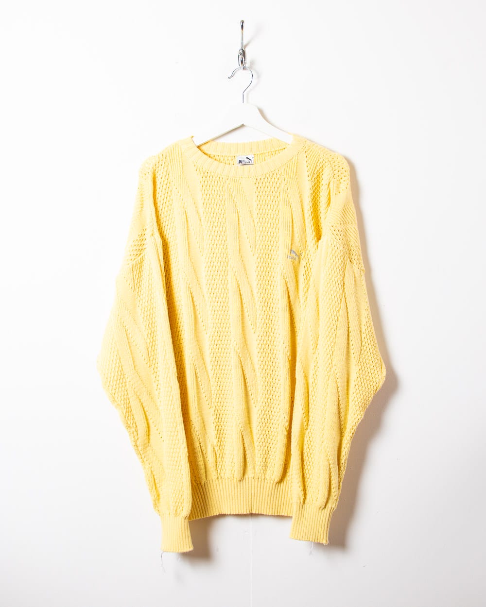 Yellow Puma Knitted Sweatshirt - Large