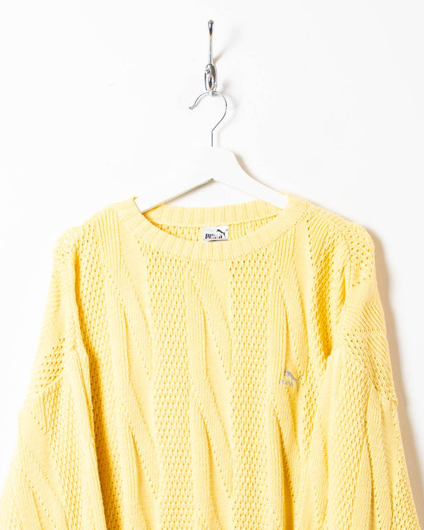 Yellow Puma Knitted Sweatshirt - Large