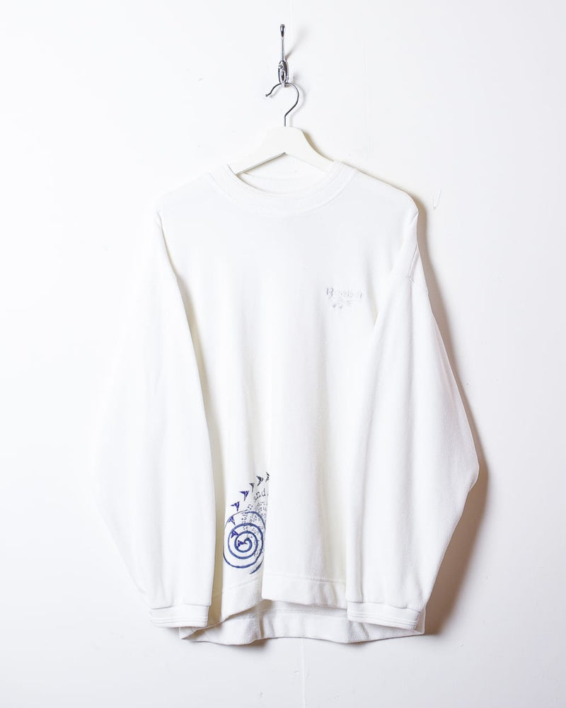 White Reebok Sweatshirt - Large