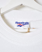 White Reebok Sweatshirt - Large