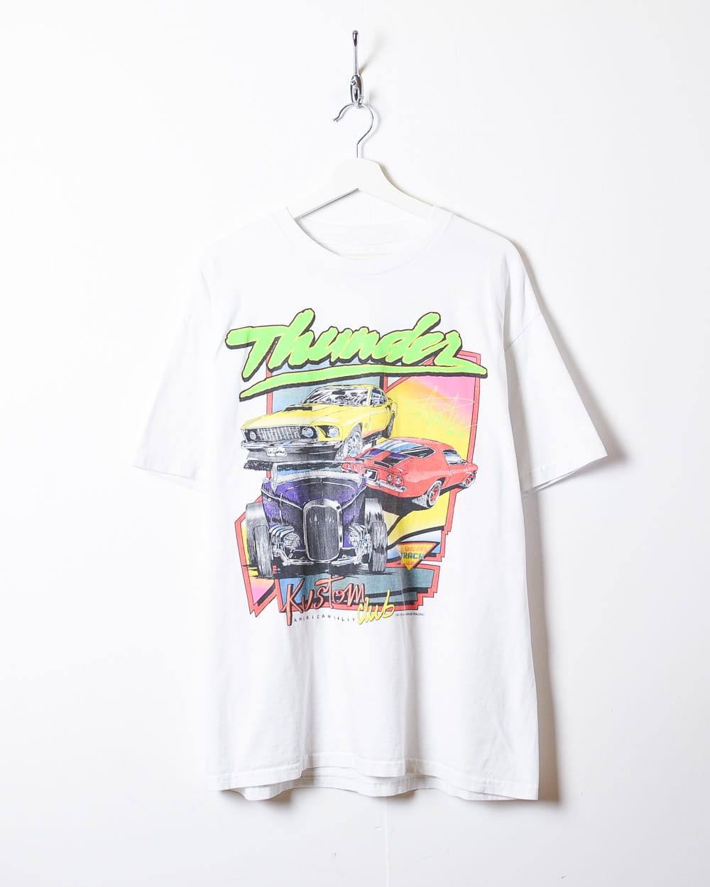 White Thunder Kustom Club T-Shirt - X-Large