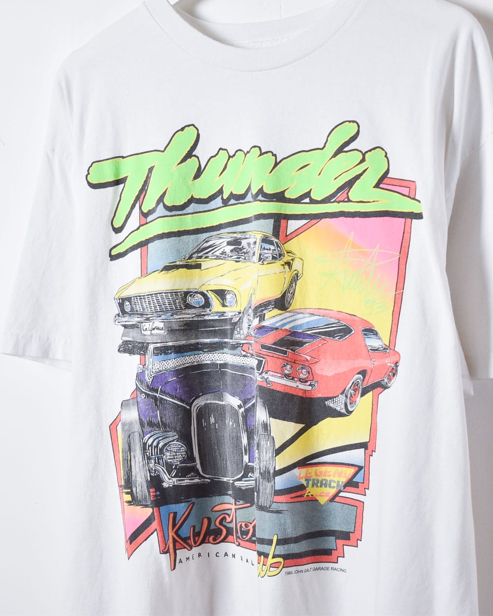 White Thunder Kustom Club T-Shirt - X-Large