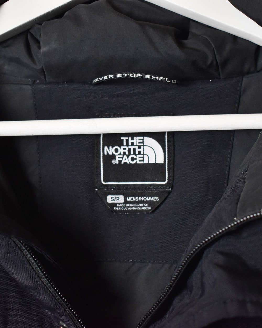 Black The North Face HyVent Padded Hooded Coat - Small