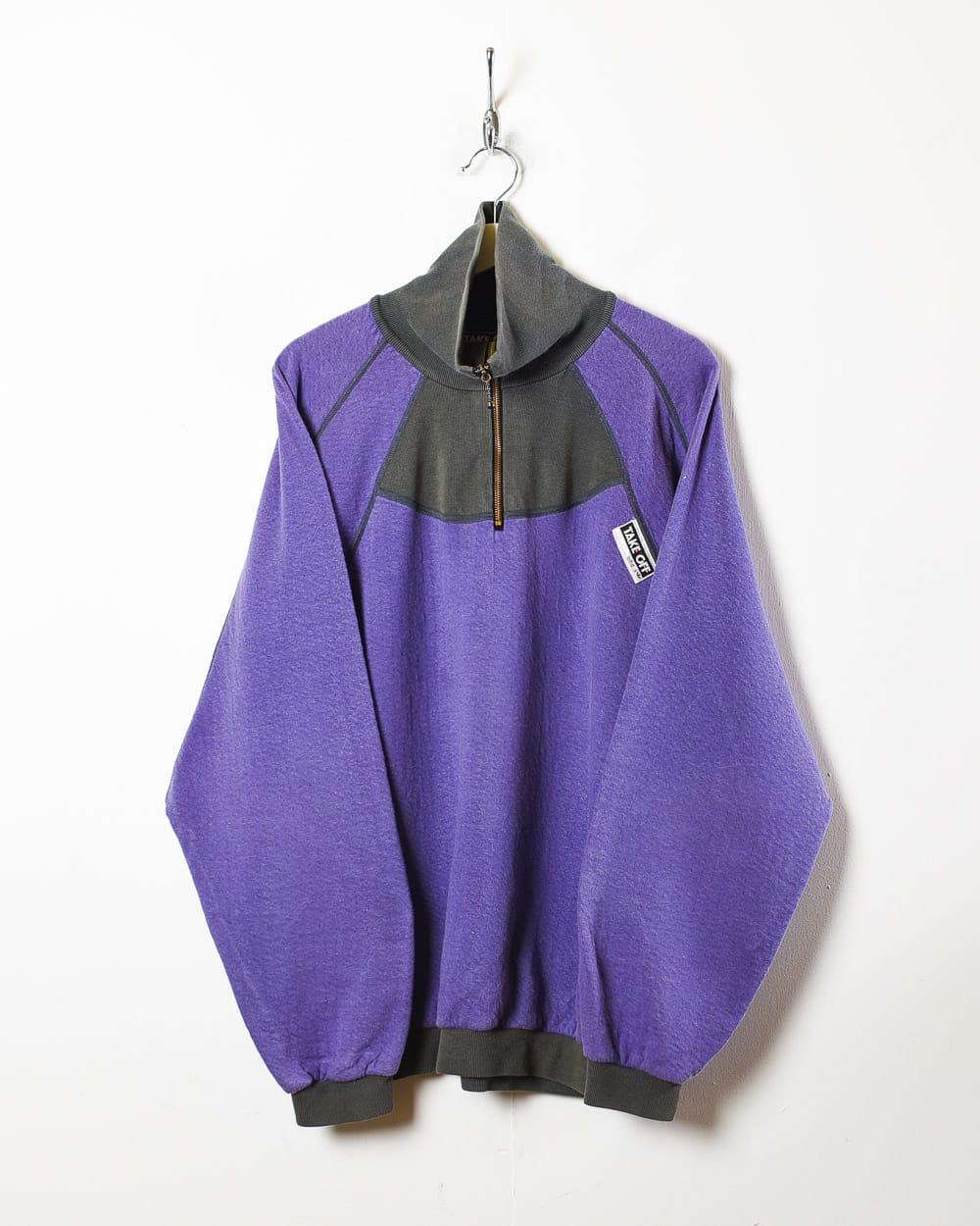 Purple Adidas Take Off 1/4 Zip Sweatshirt - Large