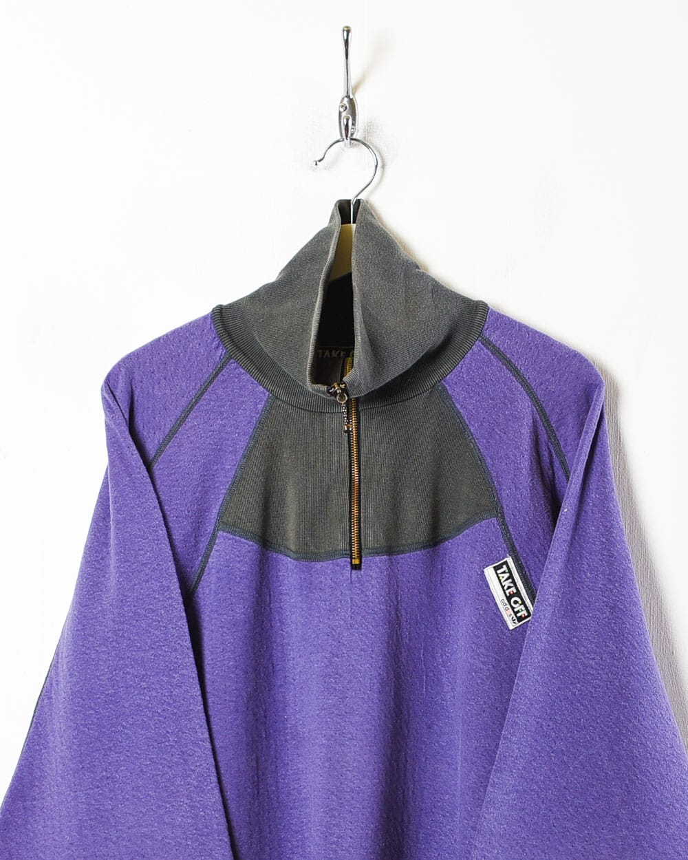 Purple Adidas Take Off 1/4 Zip Sweatshirt - Large