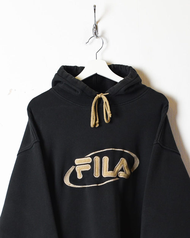 Black Fila Hoodie - Large