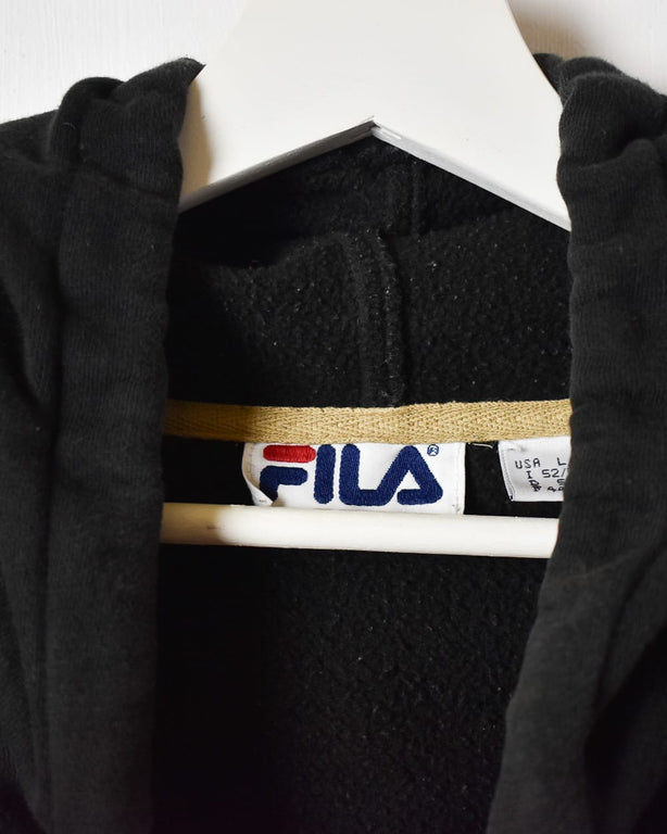 Black Fila Hoodie - Large
