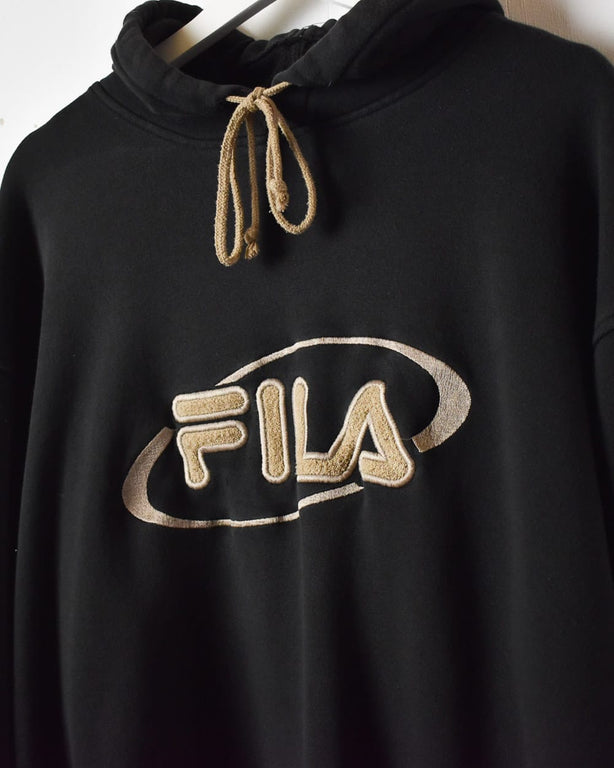 Black Fila Hoodie - Large