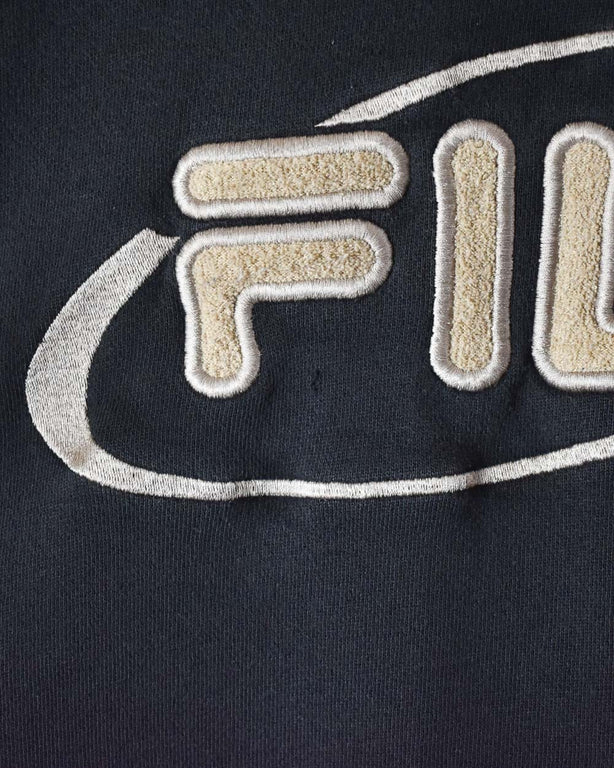 Black Fila Hoodie - Large