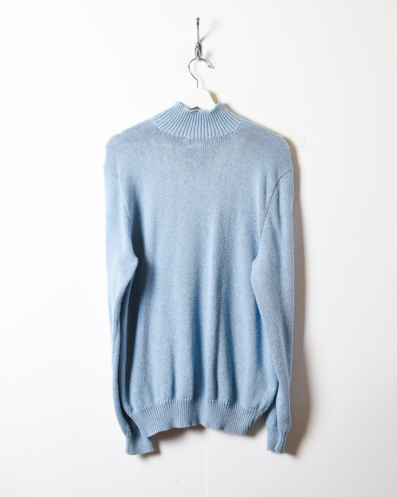 BabyBlue Polo Ralph Lauren 1/4 Zip Knitted Sweatshirt - Medium
