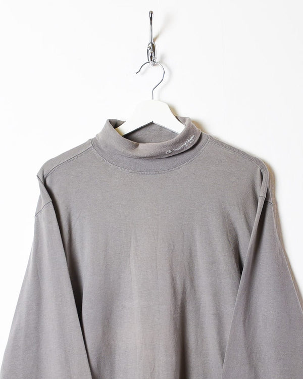 Grey Champion Turtleneck Long Sleeved T-Shirt - X-Large