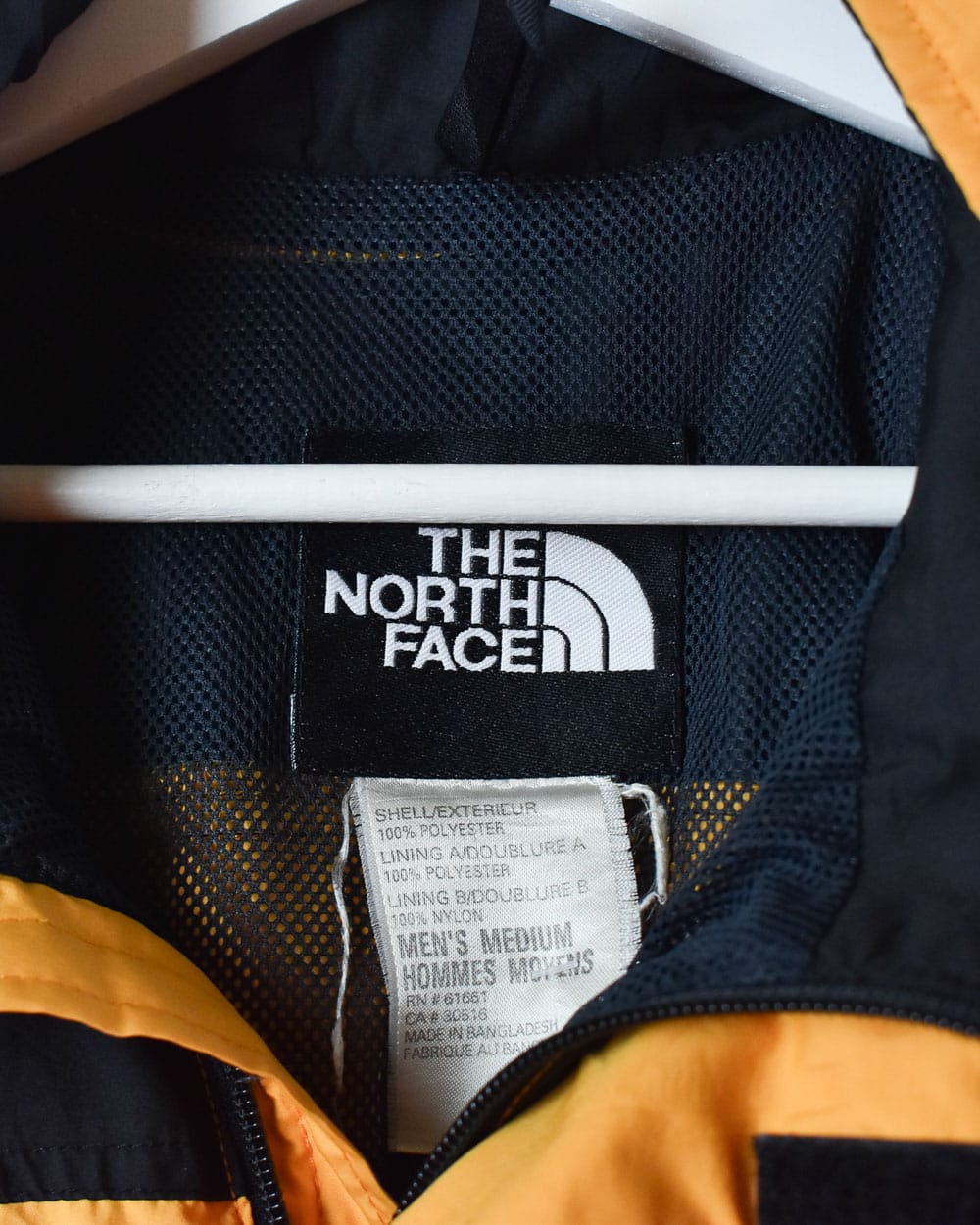 Yellow The North Face Hooded Gorpcore Windbreaker Jacket - Medium