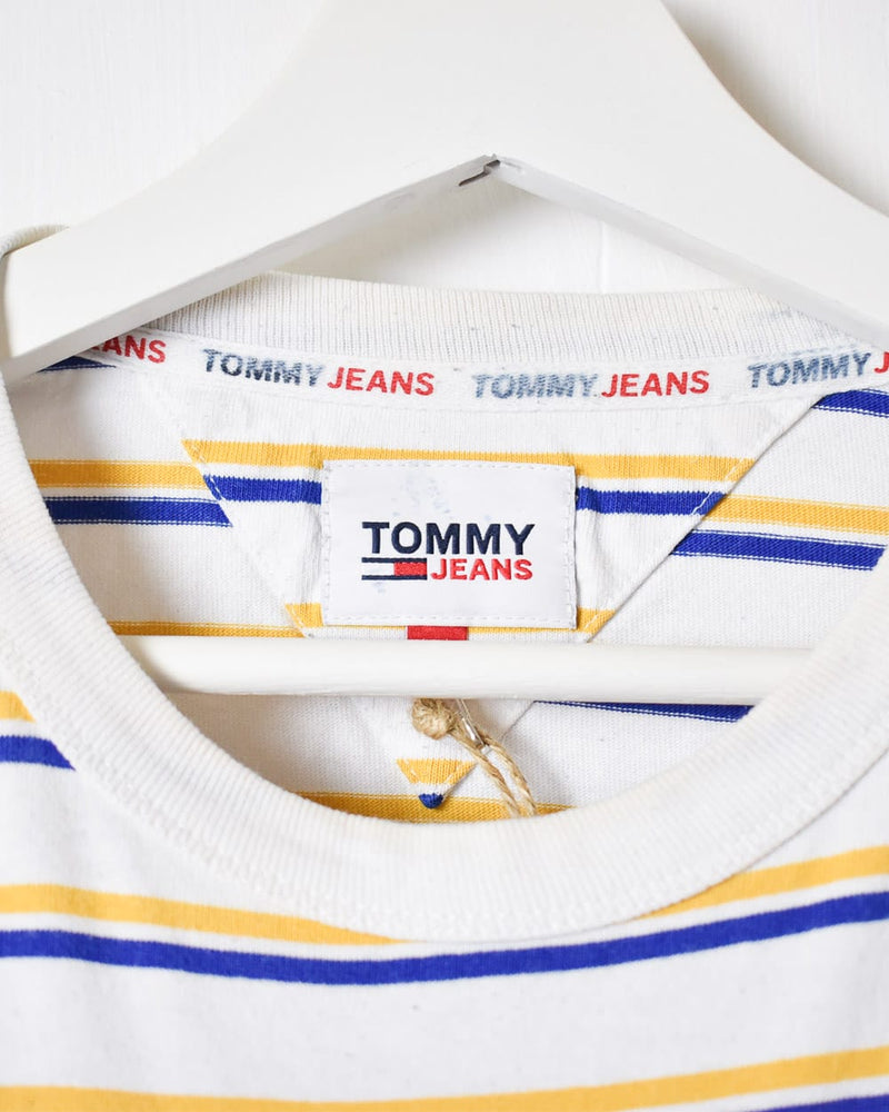 tommy jeans collegiate stripe tee