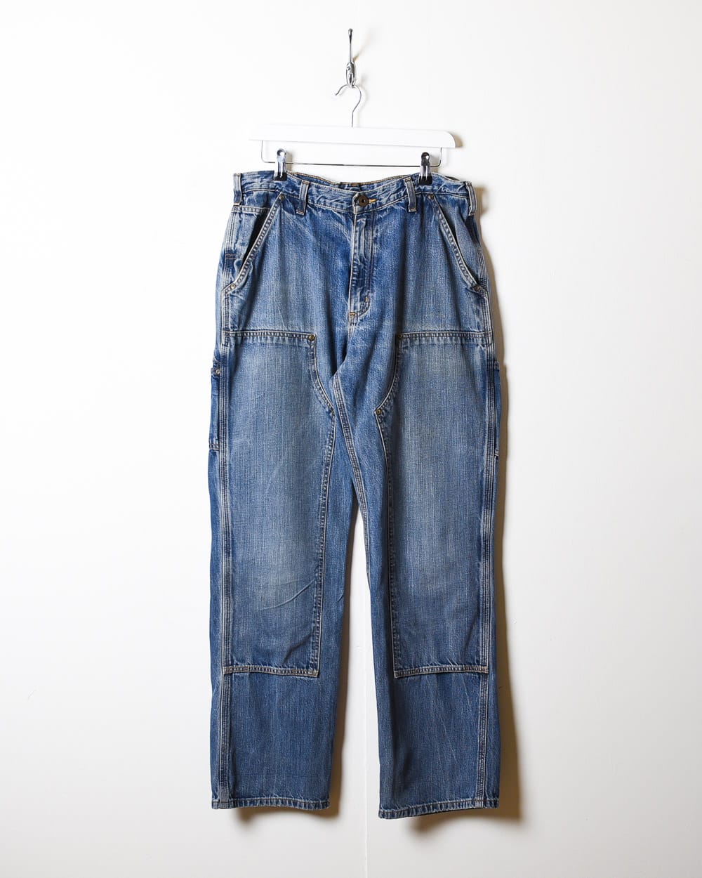 Blue Carhartt Double Knee Carpenter Jeans - W34 L33