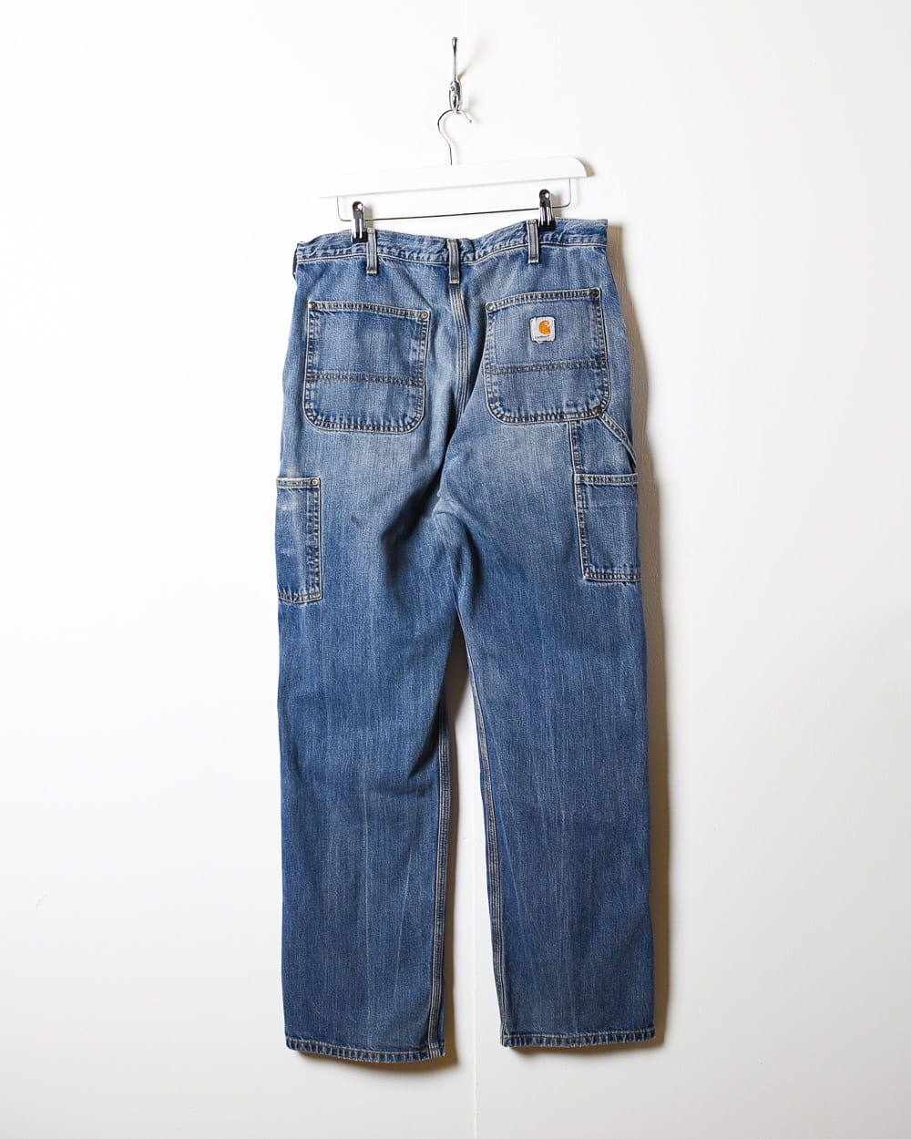 Blue Carhartt Double Knee Carpenter Jeans - W34 L33
