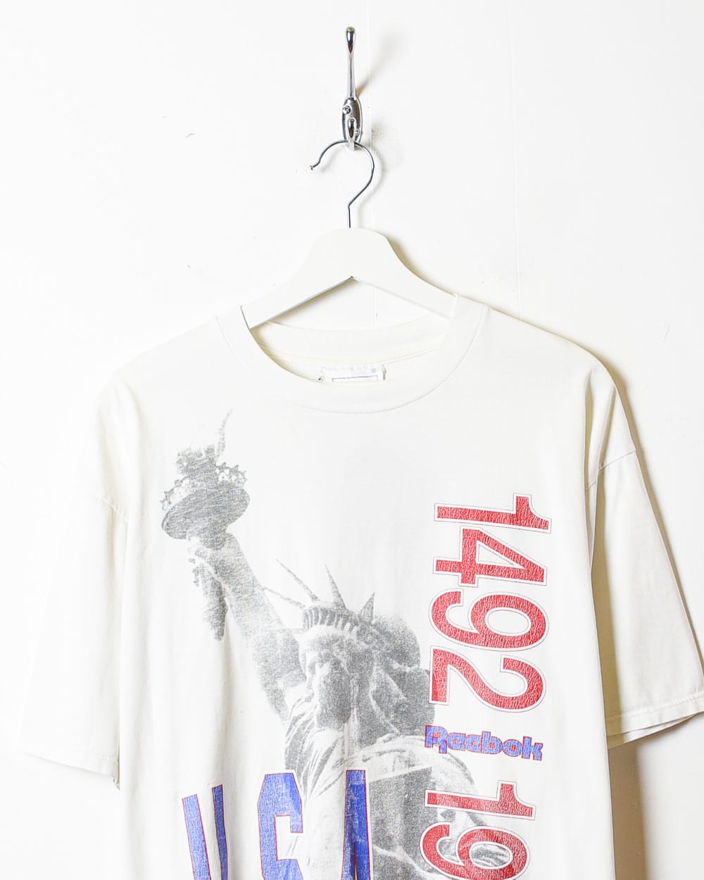 White Reebok USA 1992 T-Shirt - X-Large