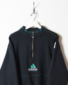 Black Adidas Equipment 1/4 Zip Sweatshirt - Small