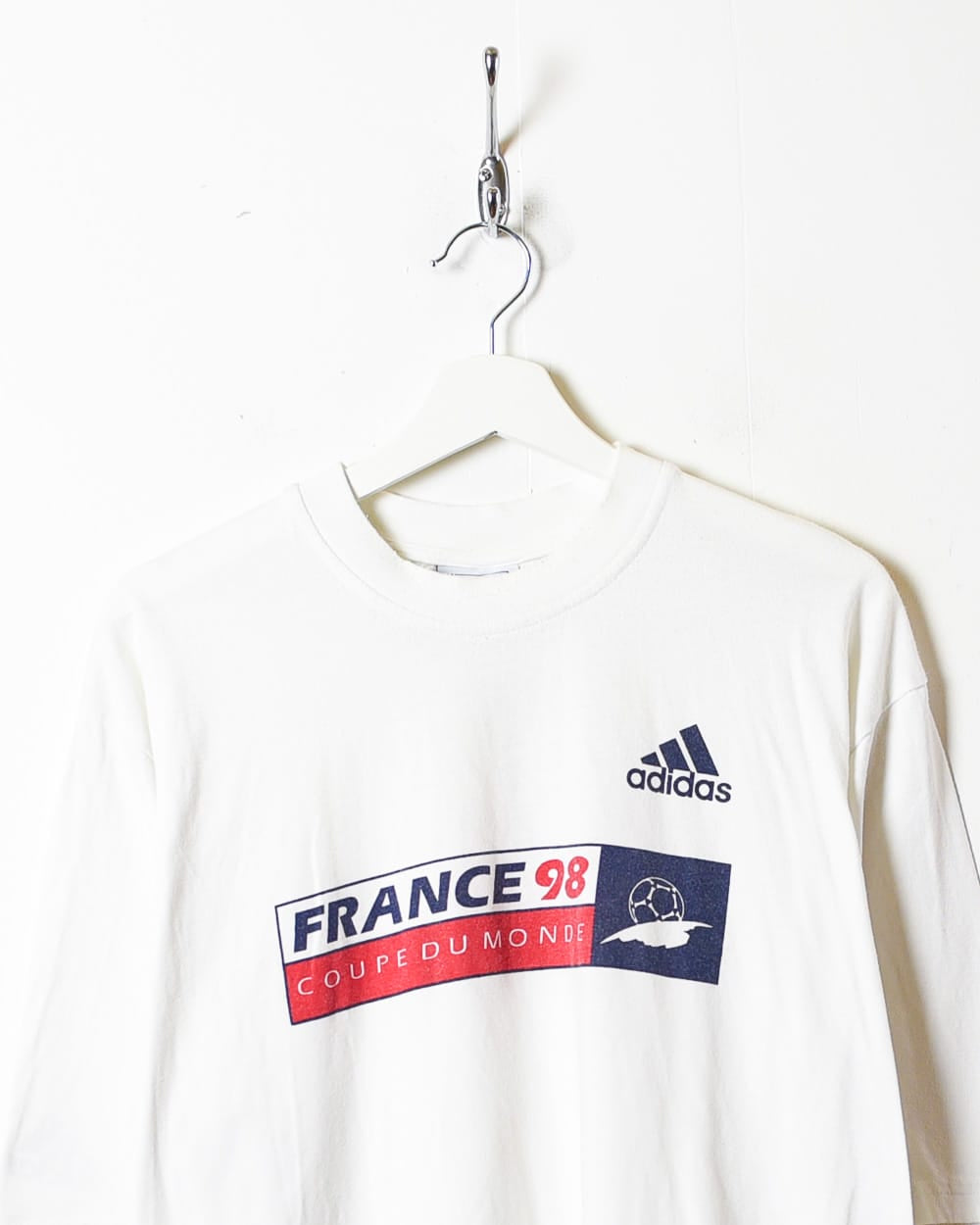 White Adidas France 98 Coupe Du Monde T-Shirt - X-Large