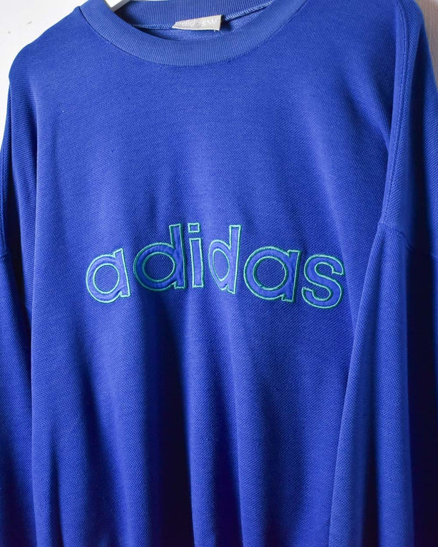 Blue Adidas Sweatshirt - Large