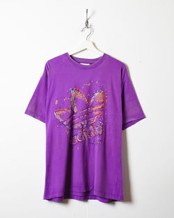 Purple Adidas T-Shirt - X-Large