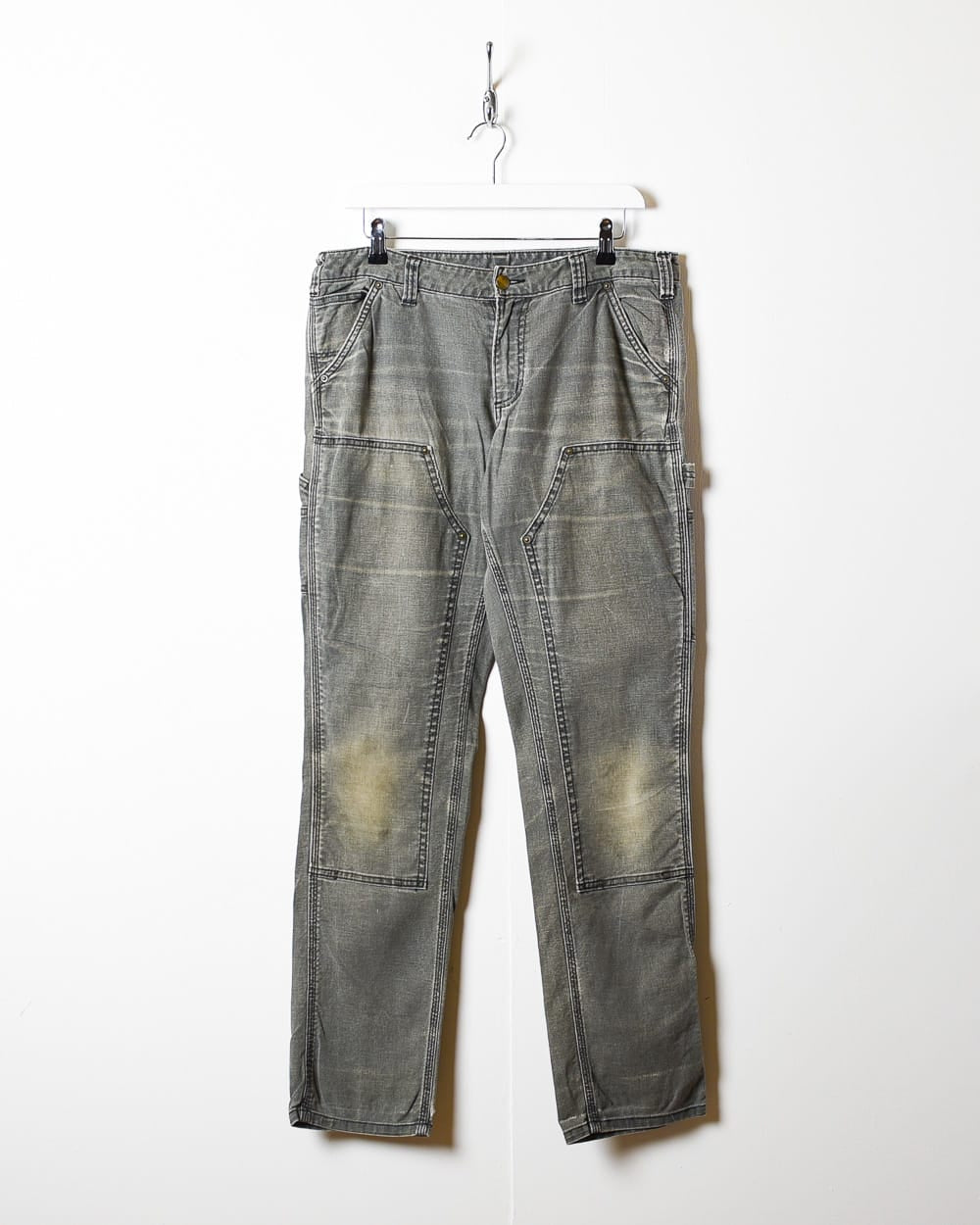 Grey Carhartt Double Knee Carpenter Jeans - W34 L33