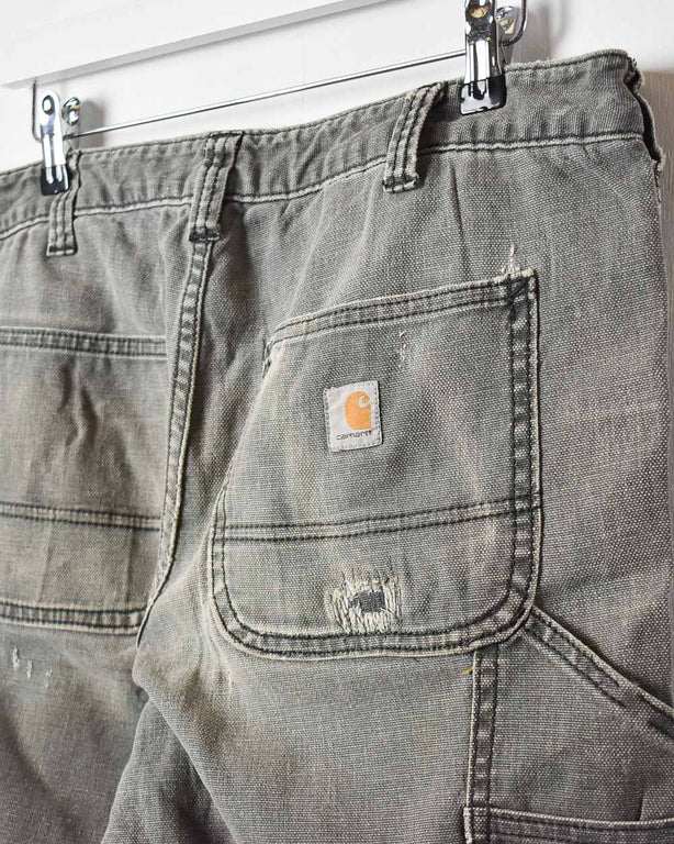 Grey Carhartt Double Knee Carpenter Jeans - W34 L33