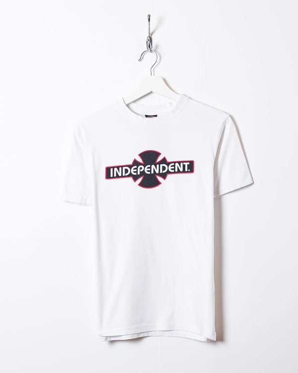 White Independent T-Shirt - X-Small