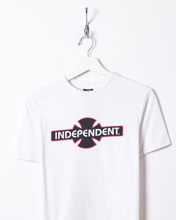 White Independent T-Shirt - X-Small