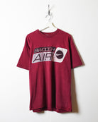 Maroon Nike Air Swoosh T-Shirt - Large