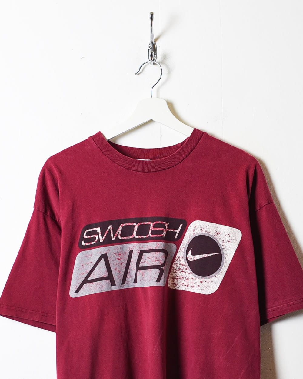 Maroon Nike Air Swoosh T-Shirt - Large