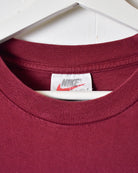 Maroon Nike Air Swoosh T-Shirt - Large