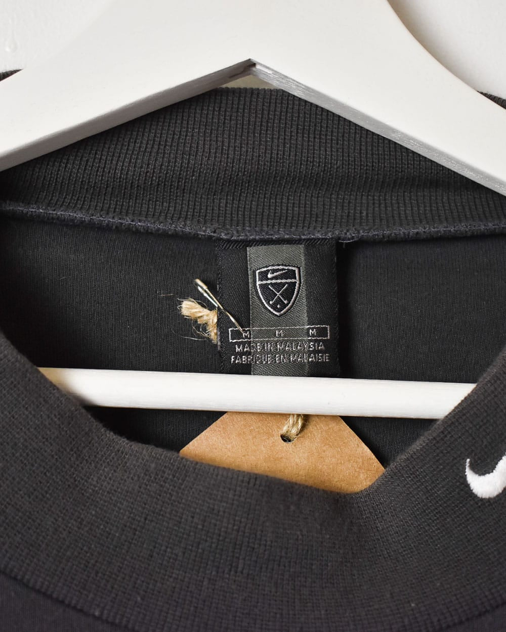 Black Nike Golf Mock Neck Long Sleeved T-Shirt - X-Large