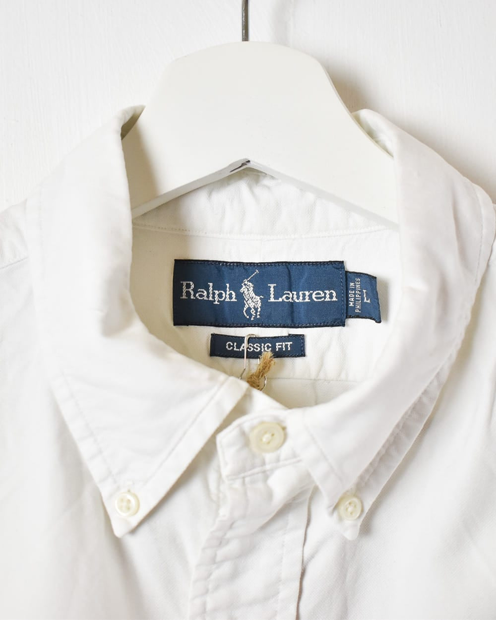 White Polo Ralph Lauren Short Sleeved Shirt - Large