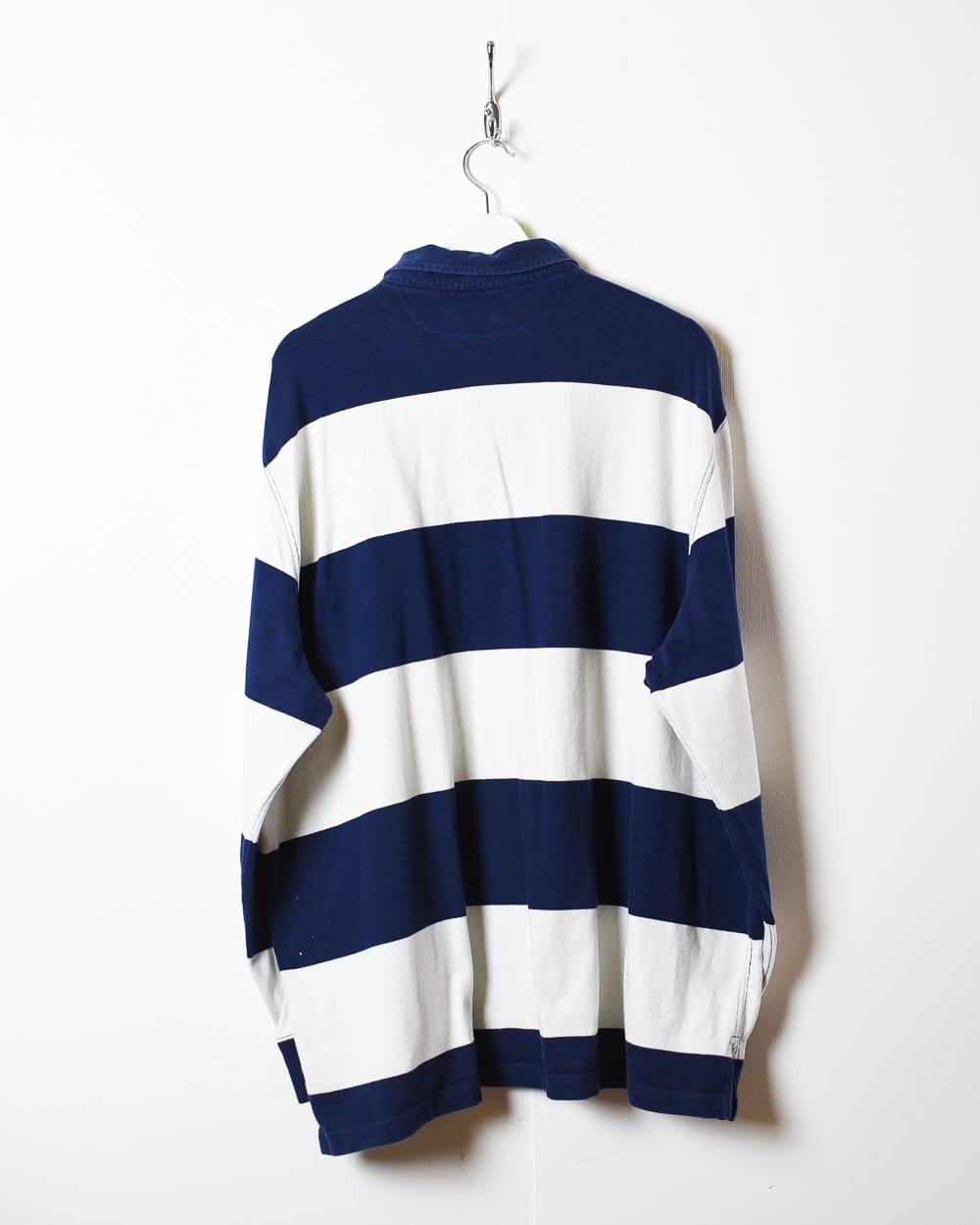 Navy Polo Ralph Lauren Striped Rugby Shirt - XX-Large