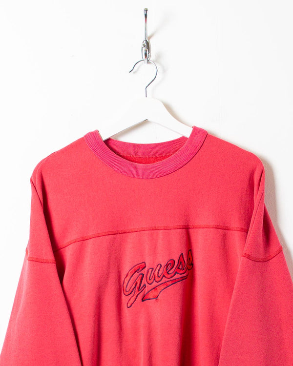 Red Guess USA 80s Sweatshirt - Small
