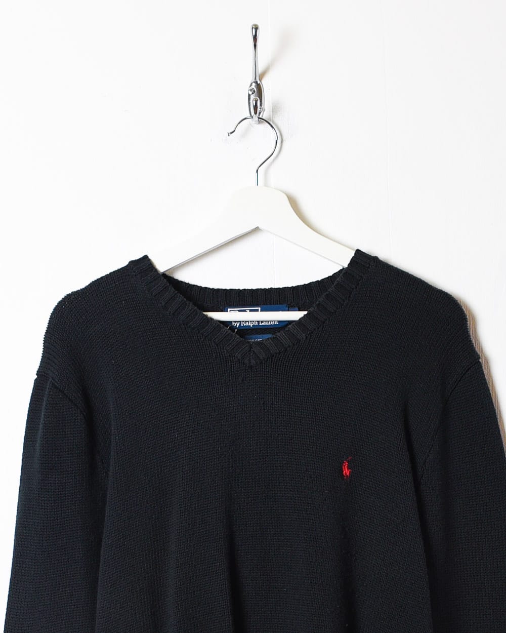 Black Ralph Lauren Knitted Sweatshirt - Small