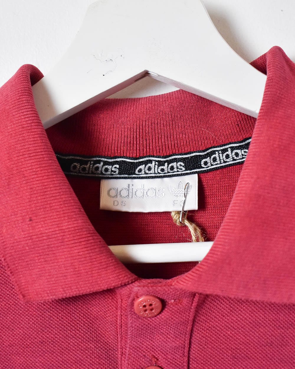 Red Adidas Polo Shirt - Medium