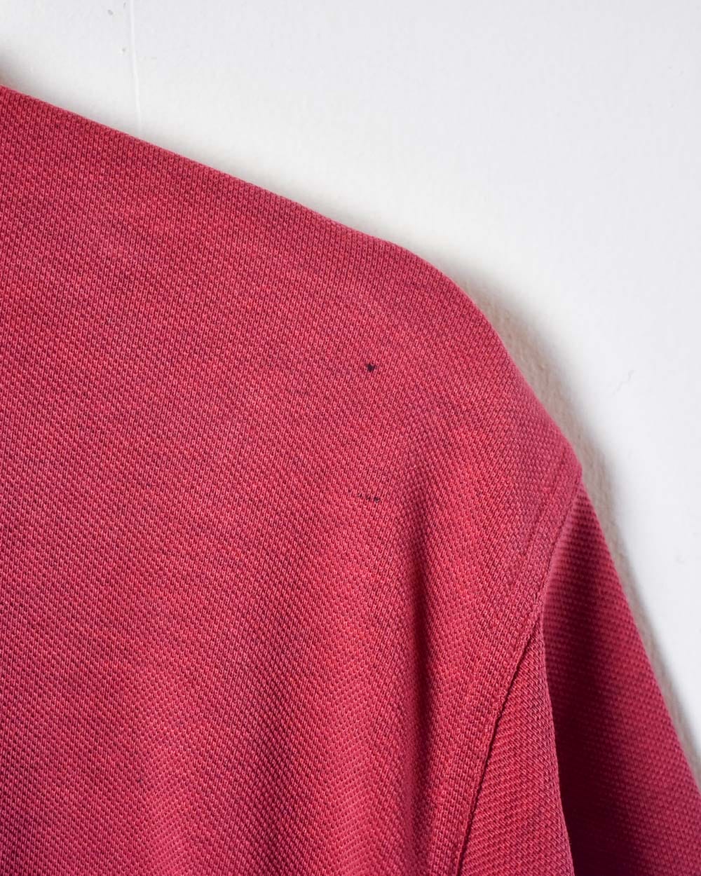 Red Adidas Polo Shirt - Medium