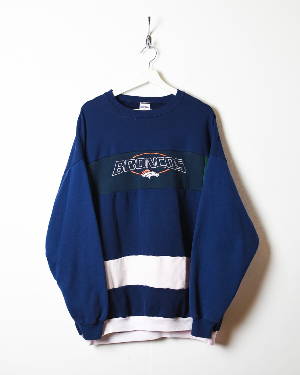 Navy Denver Broncos Sweatshirt - XX-Large